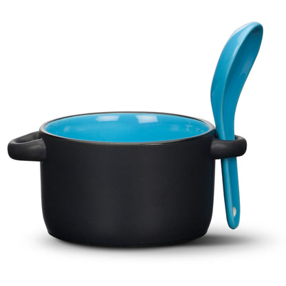 Merritt Soup Mug & Spoon - 12oz - Deep Etch