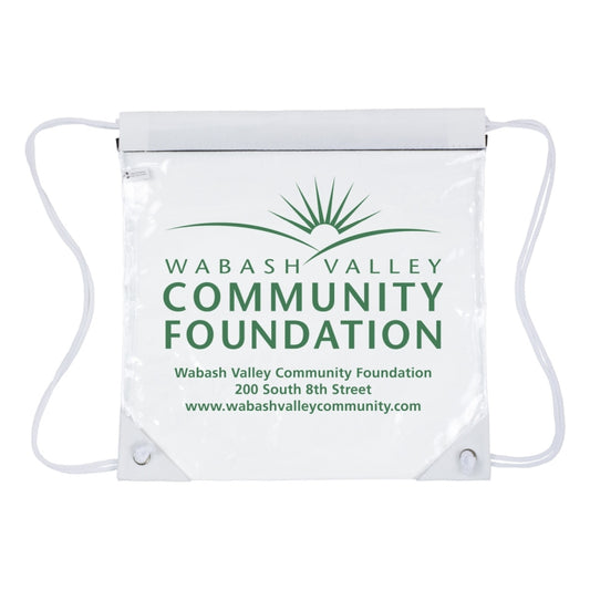 “Harris” Clear Vinyl Stadium Compliant Cinch Pack Backpack