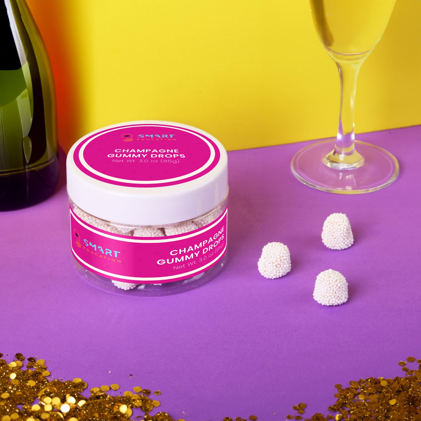 Champagne Gummy Drops : Small Jar