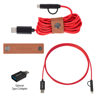 10' Charging Cable & Snap Wrap Kit plain grouped
