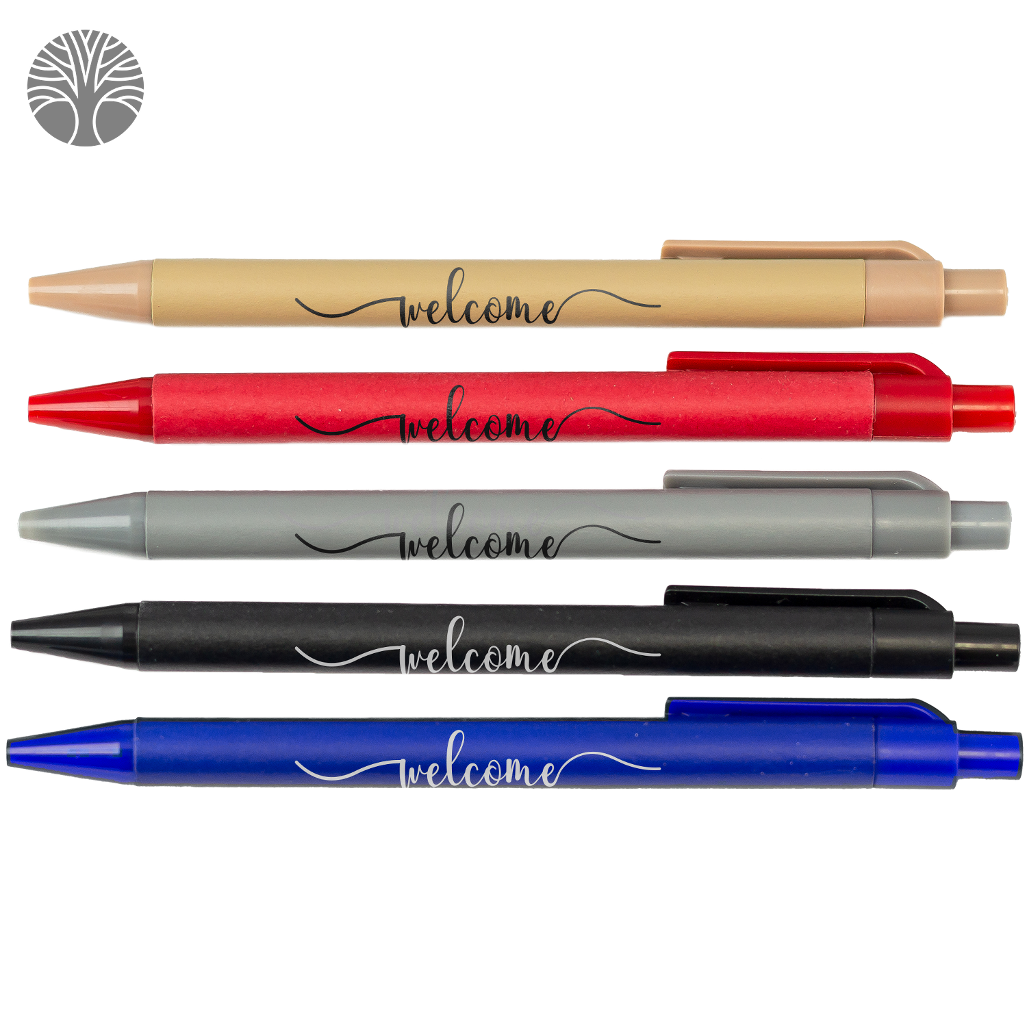 Black 100% Recycled Paper Barrel Ballpoint Pen