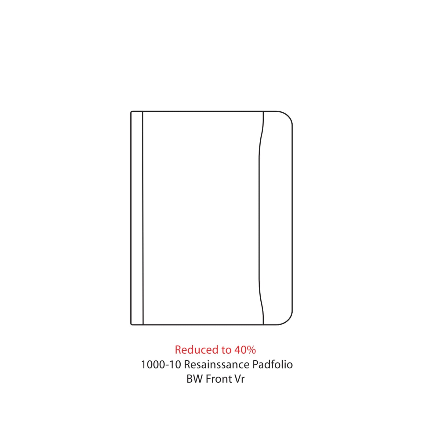 FSC® Mix Renaissance Zippered Padfolio