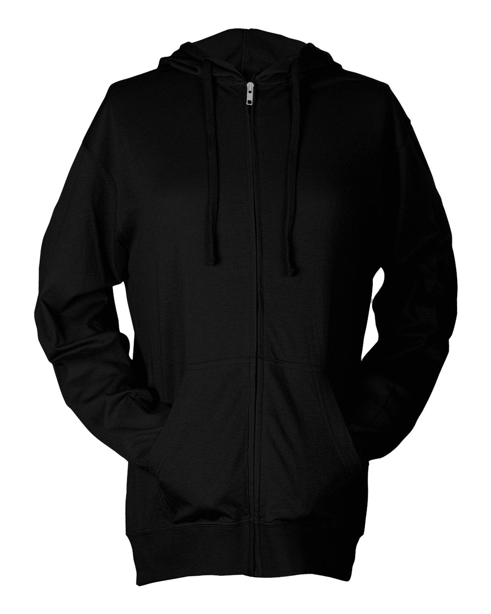 Unisex Beach Full-Zip Hooded Long Sleeve T-Shirt - 260