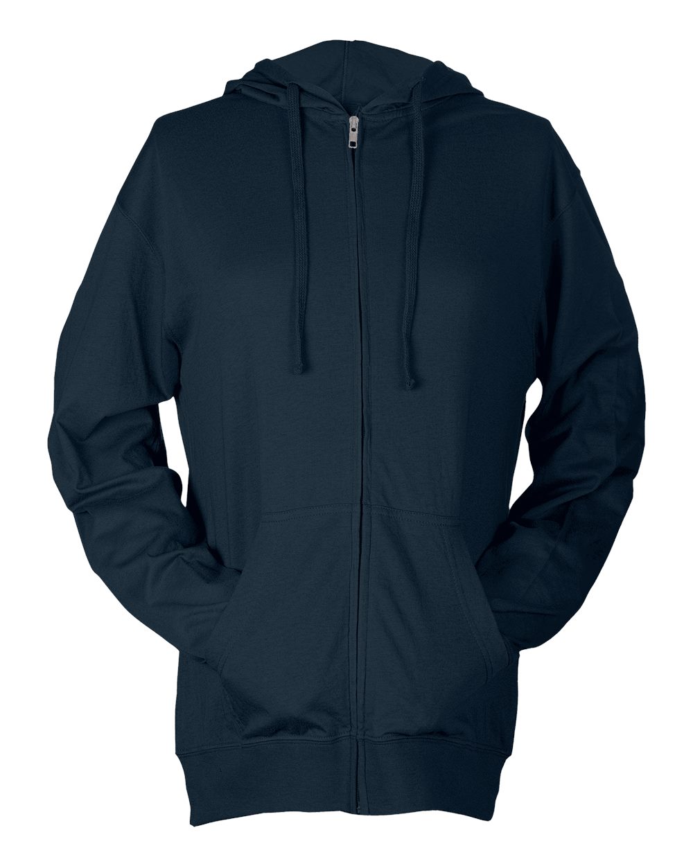 Unisex Beach Full-Zip Hooded Long Sleeve T-Shirt - 260