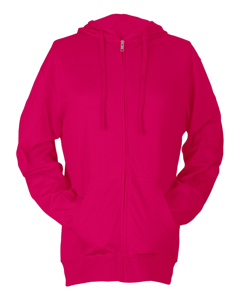 Unisex Beach Full-Zip Hooded Long Sleeve T-Shirt - 260
