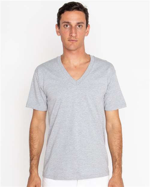 Unisex USA-Made Fine Jersey V-Neck T-Shirt - 24056