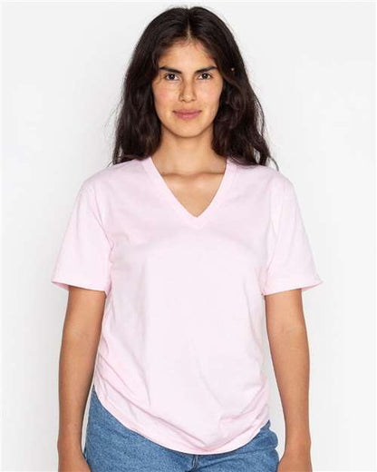 Unisex USA-Made Fine Jersey V-Neck T-Shirt - 24056