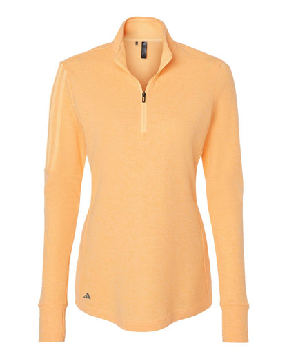 Women's 3-Stripes Quarter-Zip Sweater Pullover - A555