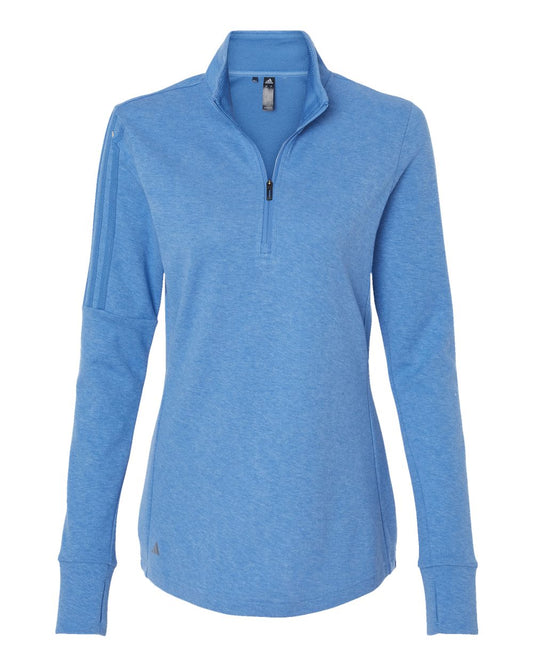 Women's 3-Stripes Quarter-Zip Sweater Pullover - A555