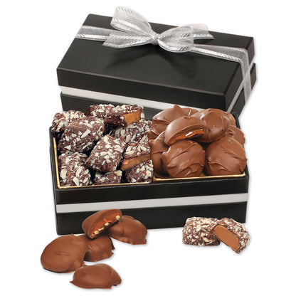 Double Delights with Caramel Pecan Clusters and English Butter Toffee