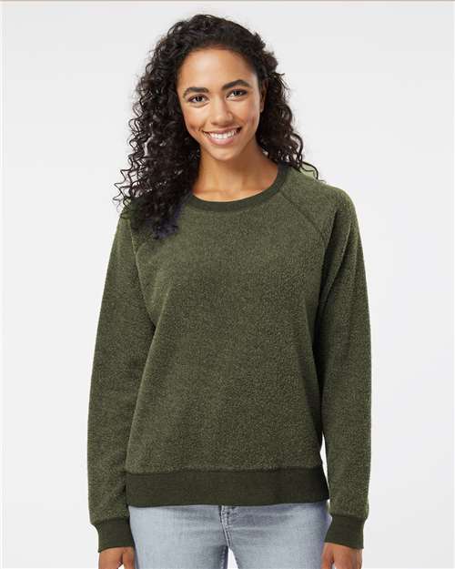 Women's Fleece Out Crewneck Pullover - K01