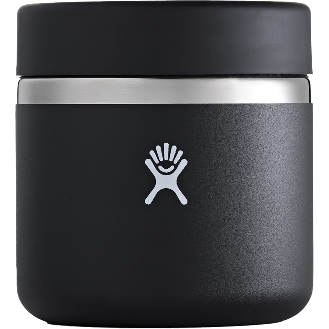 Front View of Black Hydro Flask Insulated Food Jar 20oz