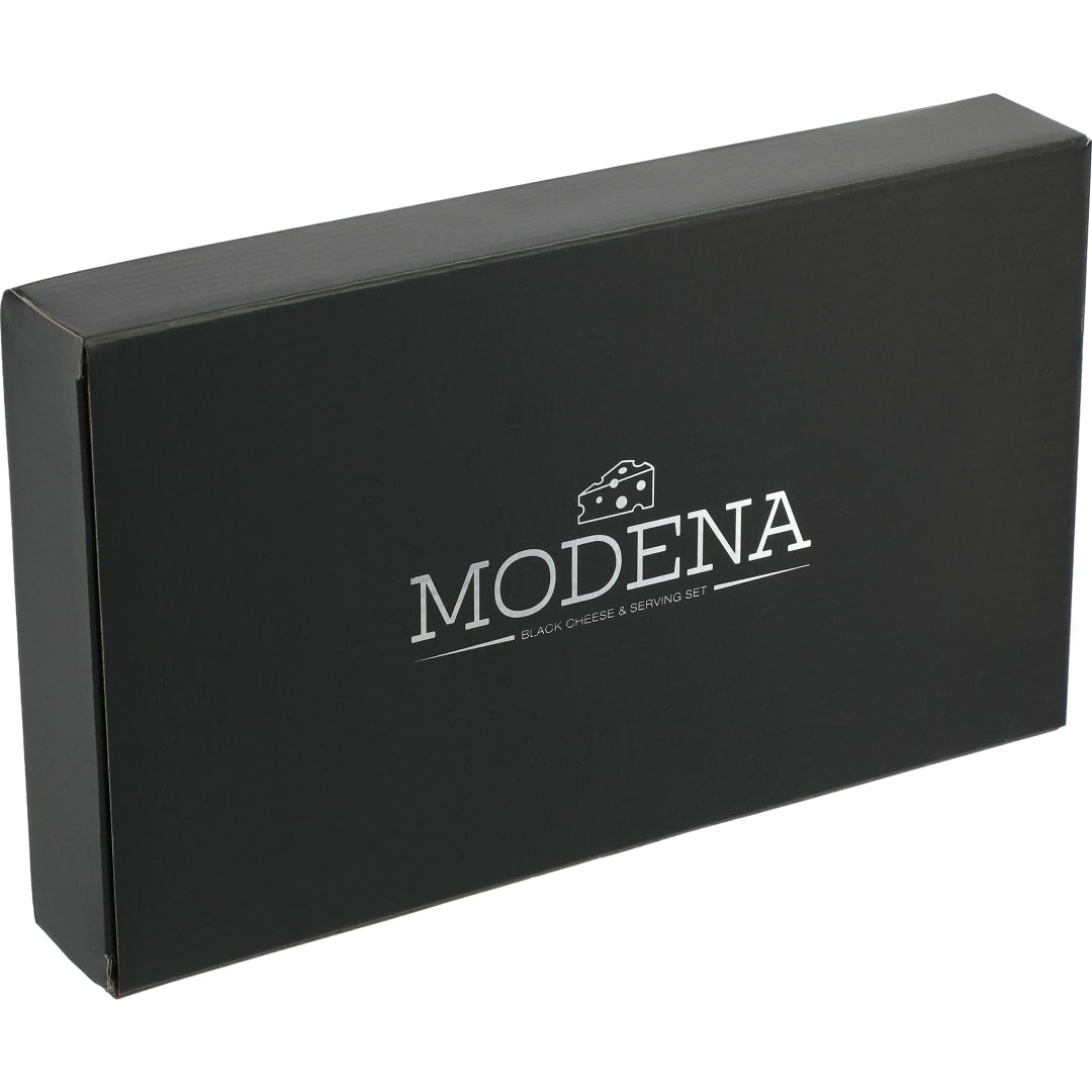 Black Modena Black Cheese & Serving Set