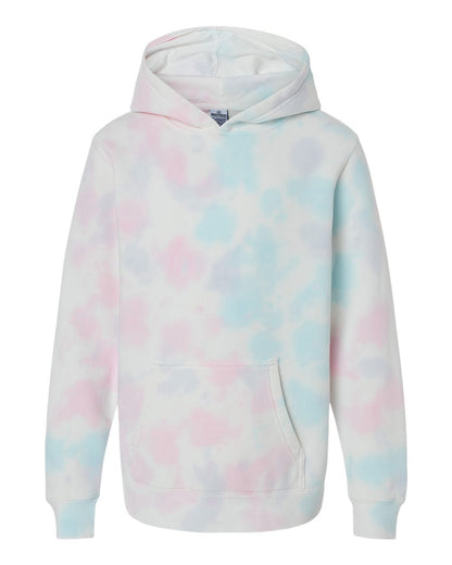 Youth Midweight Tie-Dyed Hooded Sweatshirt - PRM1500TD