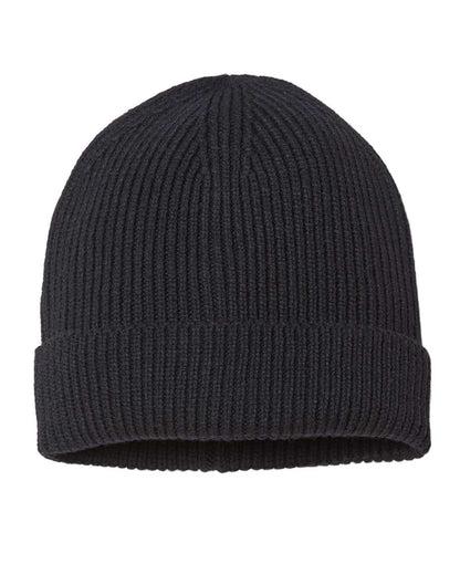 Sustainable Fine Rib Cuffed Beanie - ANDY