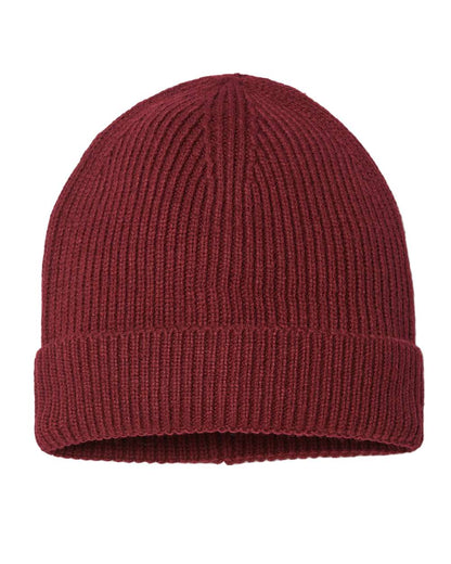 Sustainable Fine Rib Cuffed Beanie - ANDY