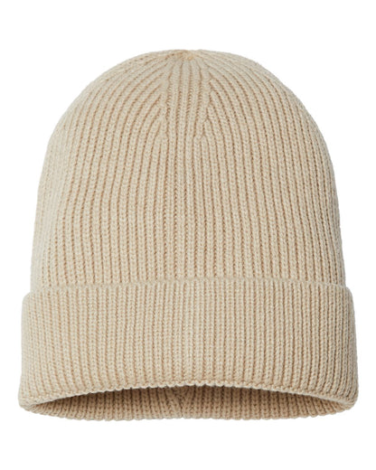 Sustainable Fine Rib Cuffed Beanie - ANDY
