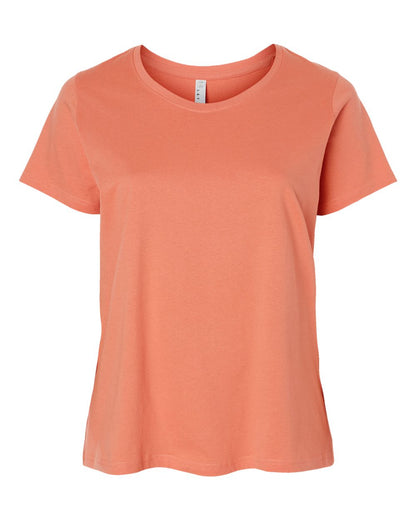 Women's Curvy Collection Fine Jersey Tee - 3816