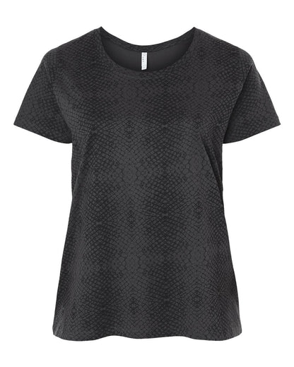 Women's Curvy Collection Fine Jersey Tee - 3816