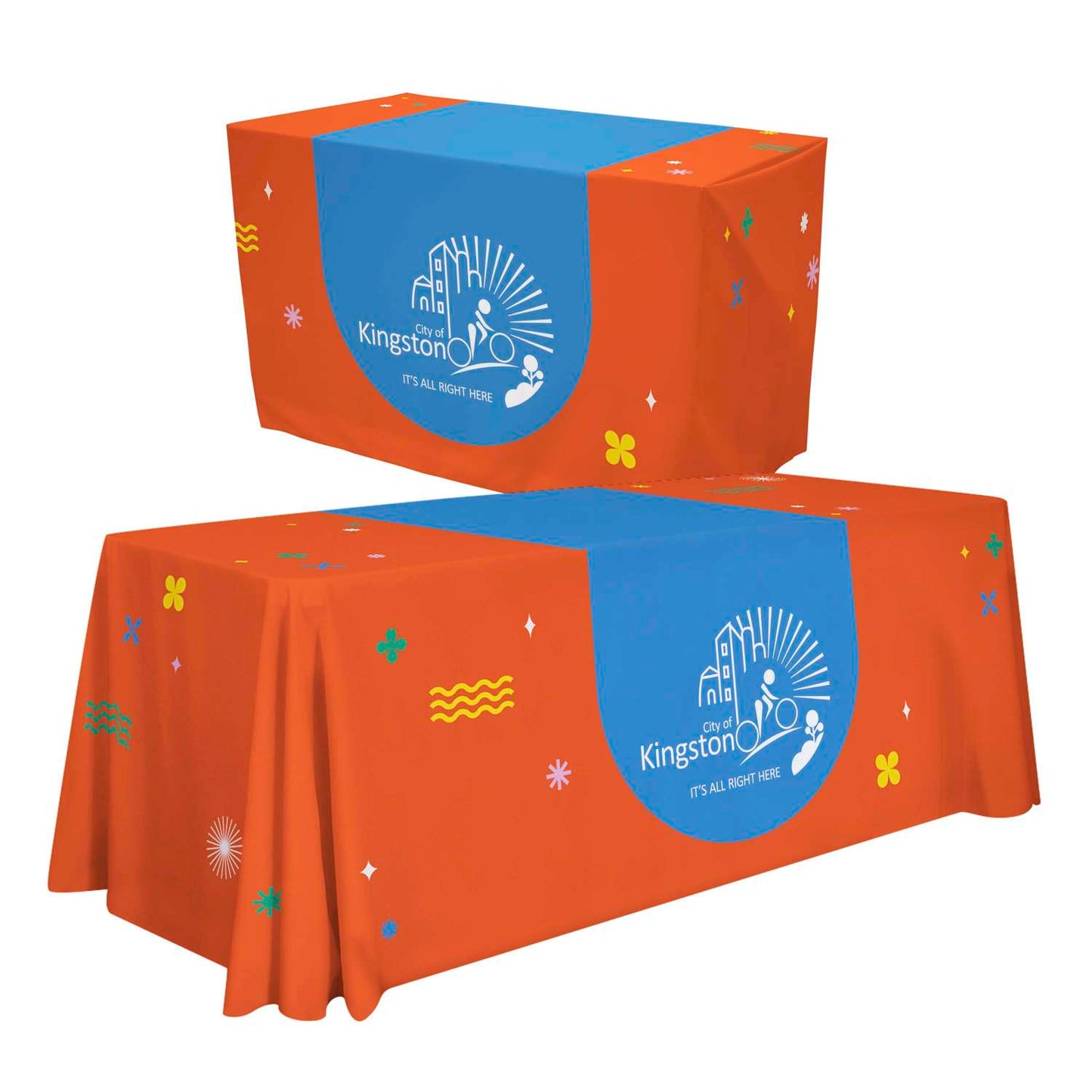 48-Hour Quick Ship 4'/6' Convertible Table Throw (Full-Color Full-Bleed)