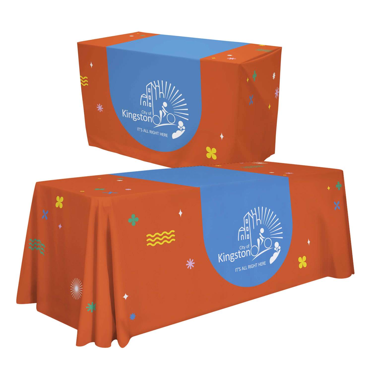 48-Hour Quick Ship 4'/6' Convertible Table Throw (Full-Color Full-Bleed)