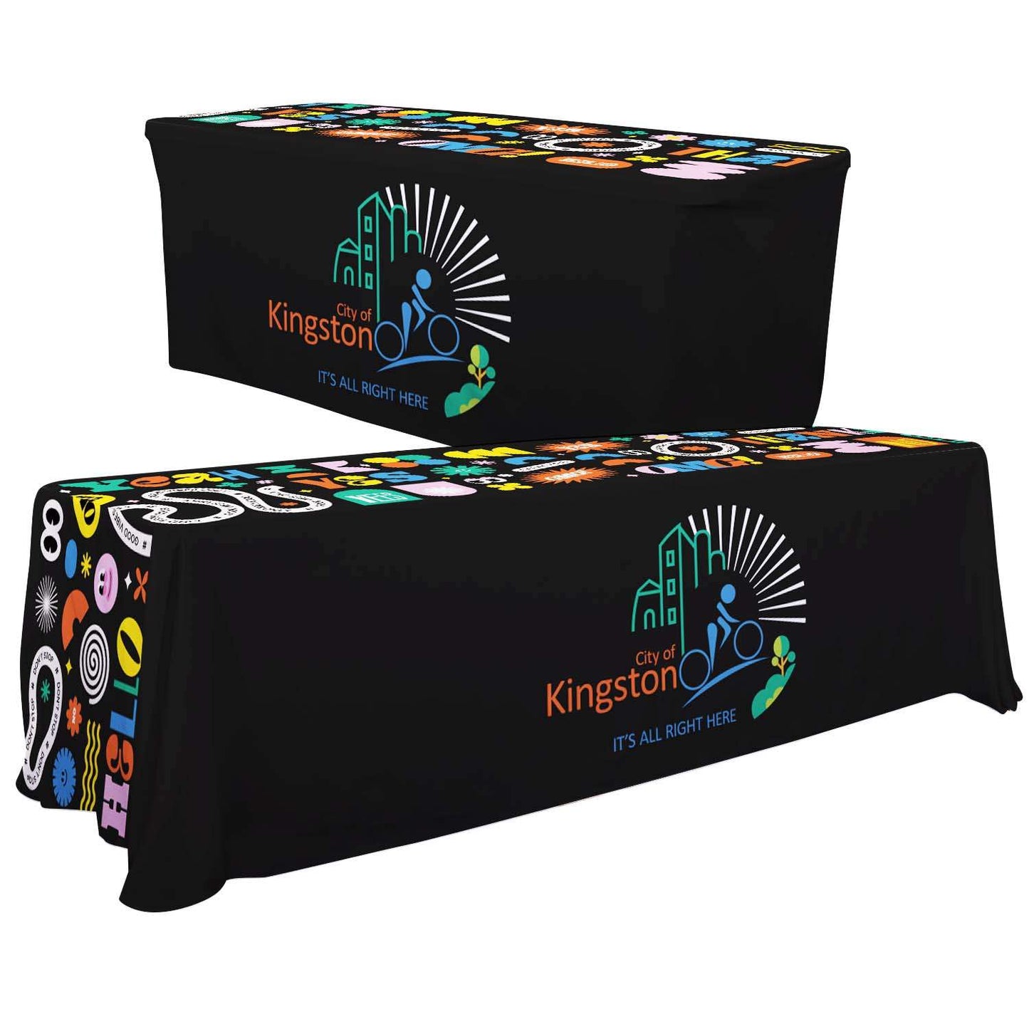 48-Hour Quick Ship 6'/8' Convertible Table Throw (Full-Color Full-Bleed)