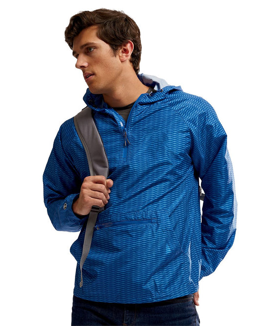 Men's Range Hooded Packable Quarter-Zip Jacket - 229554