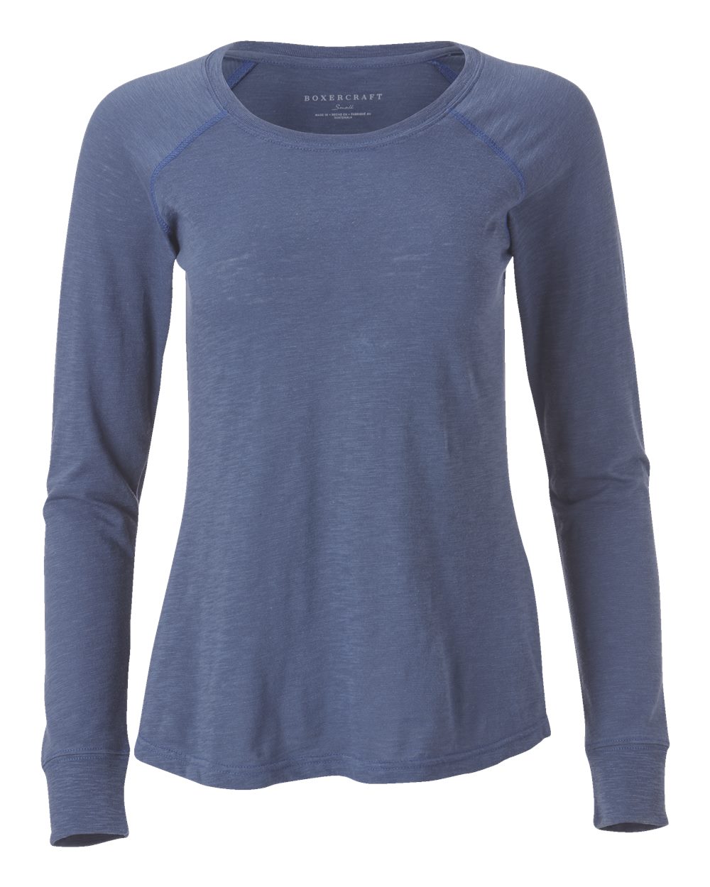 Women's Solid Preppy Patch Long Sleeve T-Shirt - BW3166