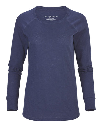 Women's Solid Preppy Patch Long Sleeve T-Shirt - BW3166
