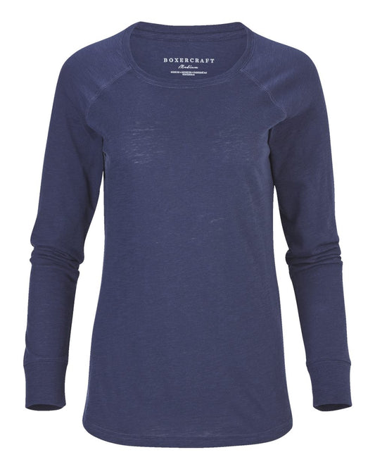 Women's Solid Preppy Patch Long Sleeve T-Shirt - BW3166
