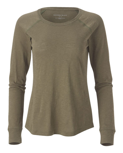 Women's Solid Preppy Patch Long Sleeve T-Shirt - BW3166