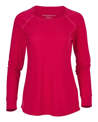 Women's Solid Preppy Patch Long Sleeve T-Shirt - BW3166