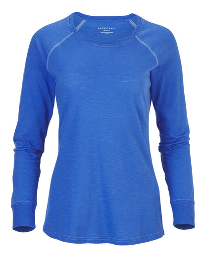Women's Solid Preppy Patch Long Sleeve T-Shirt - BW3166