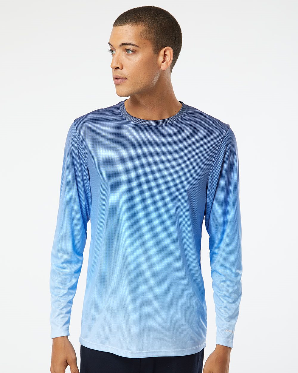 Unisex Barbados Performance Pin Dot Long Sleeve T-Shirt - 225