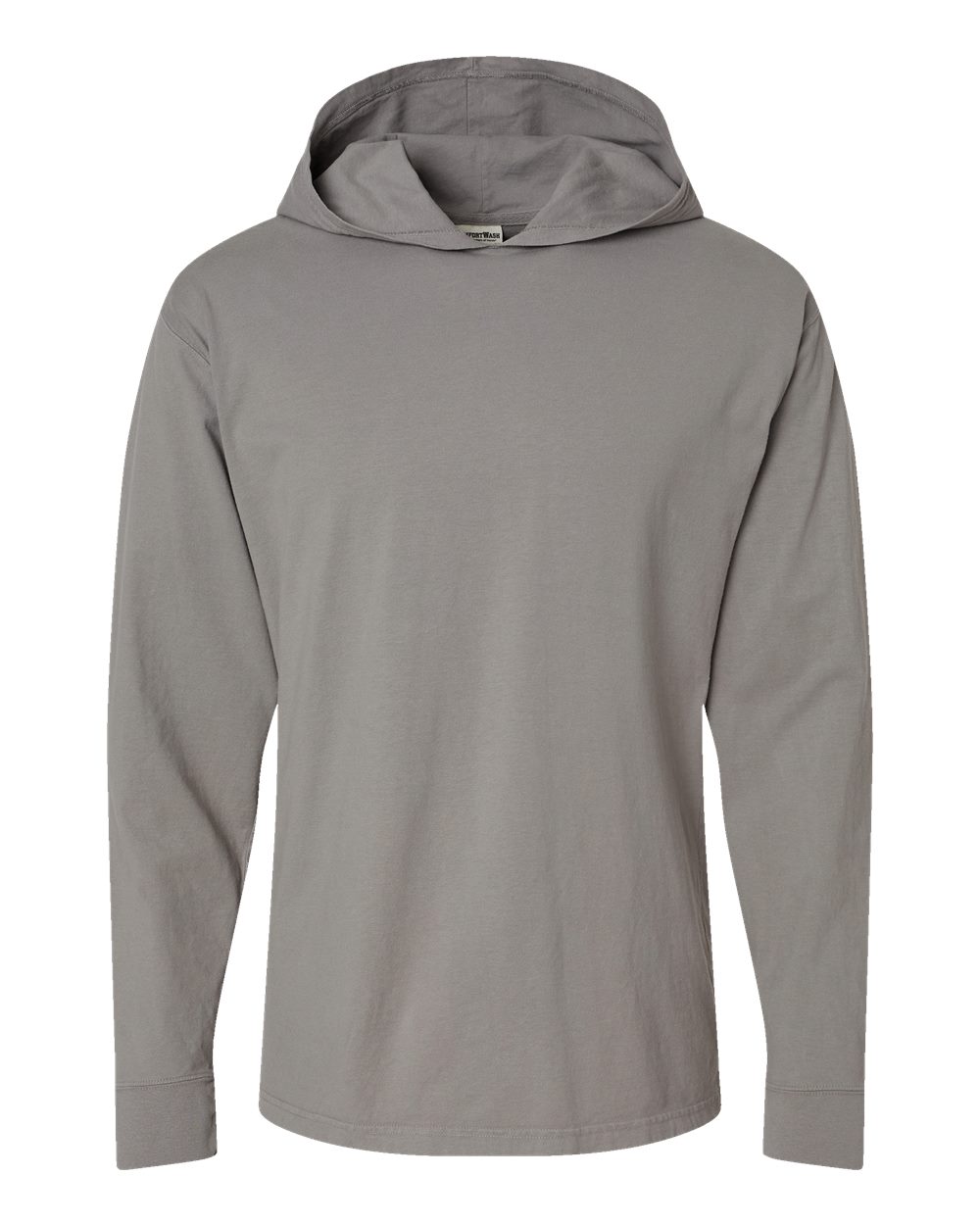 Unisex Garment-Dyed Jersey Hooded Long Sleeve T-Shirt - GDH280