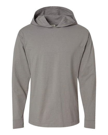 Unisex Garment-Dyed Jersey Hooded Long Sleeve T-Shirt - GDH280