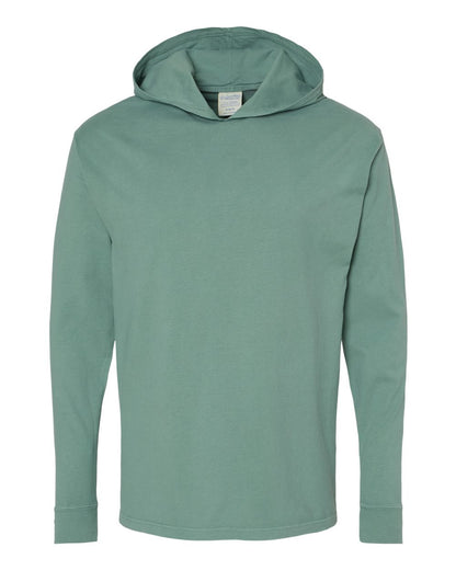 Unisex Garment-Dyed Jersey Hooded Long Sleeve T-Shirt - GDH280