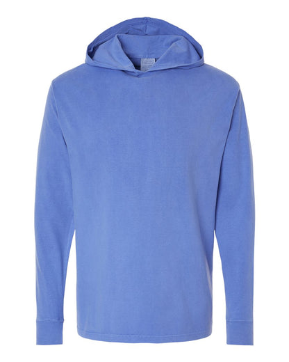 Unisex Garment-Dyed Jersey Hooded Long Sleeve T-Shirt - GDH280
