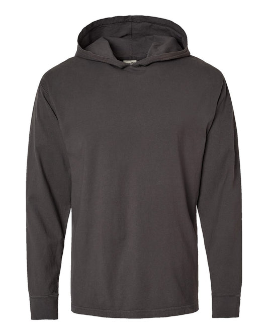 Unisex Garment-Dyed Jersey Hooded Long Sleeve T-Shirt - GDH280