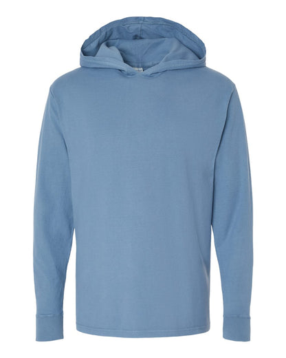 Unisex Garment-Dyed Jersey Hooded Long Sleeve T-Shirt - GDH280
