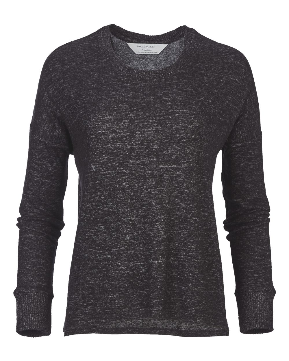 Women's Cuddle Fleece Boxy Crewneck Pullover - L06