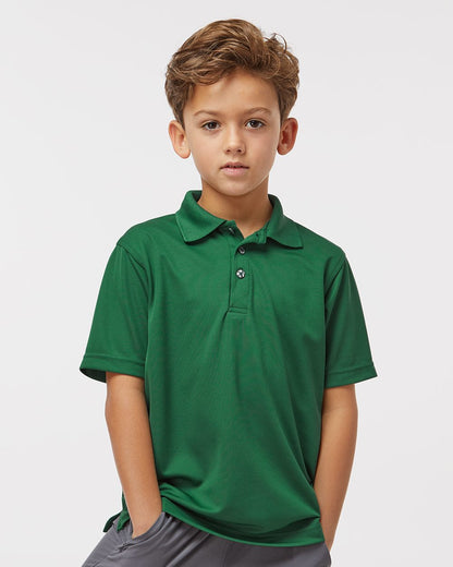 Youth Saratoga Performance Mini Mesh Polo - 108Y