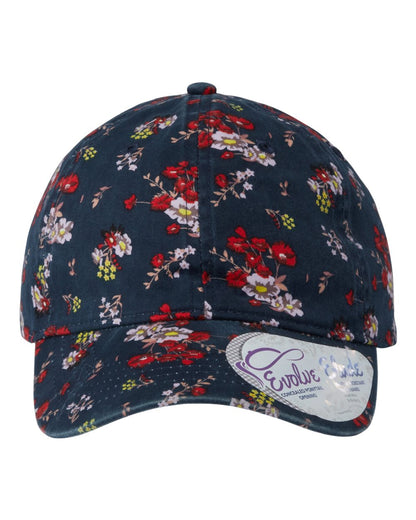 Women's Garment-Washed Fashion Print Cap - HATTIE