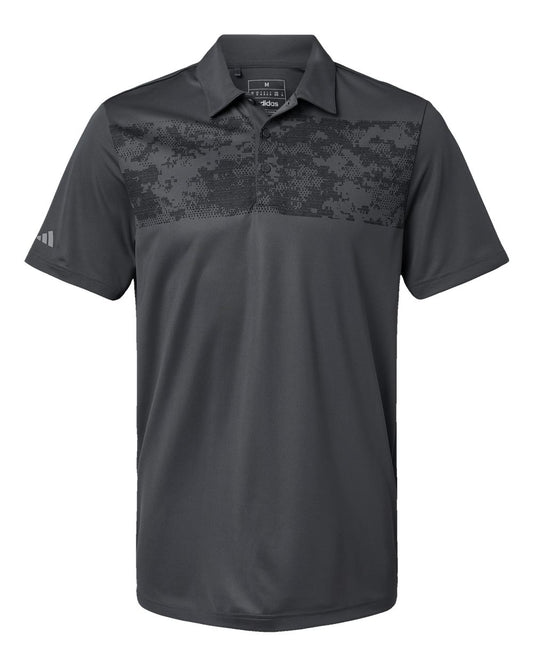 Men's Camo Chest Print Polo - A585