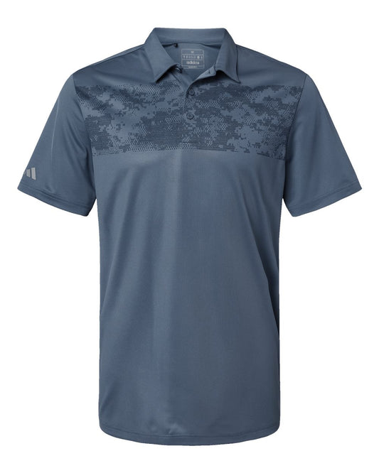 Men's Camo Chest Print Polo - A585