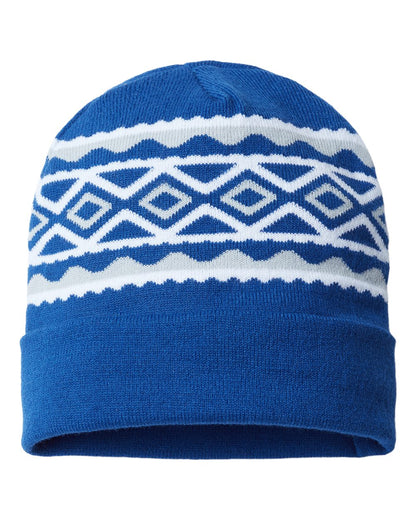 USA- Made Diamond Cuffed Beanie - RKD12