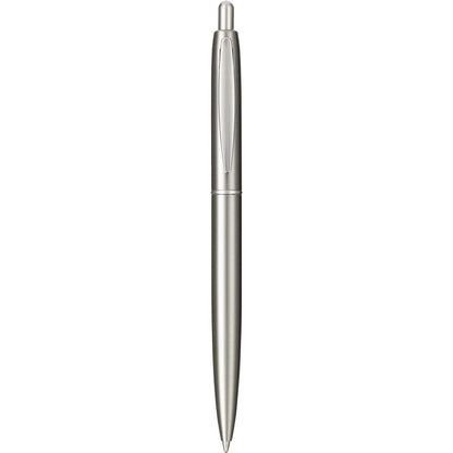 Right View of Silver Recycled Stainless Steel Ballpoint Pen