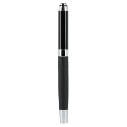 Front View of Black Hyde Recycled Brass Gel Rollerball