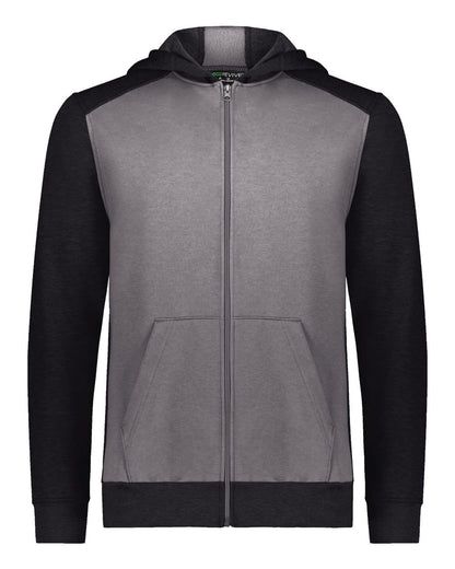 Youth Eco Revive™ Three-Season Triblend Fleece Full-Zip Hooded Sweatshirt - 6900