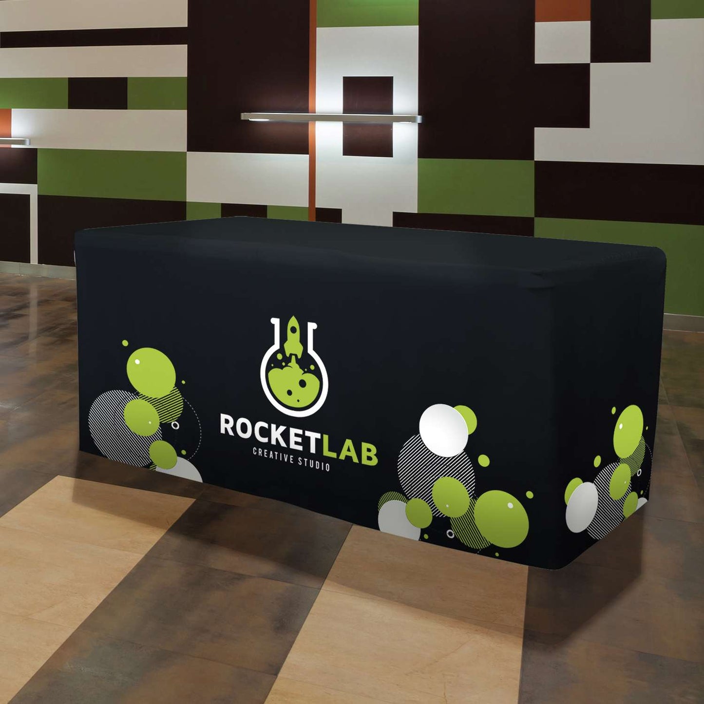 6' Fitted Table Throw (Full-Color Full Bleed)